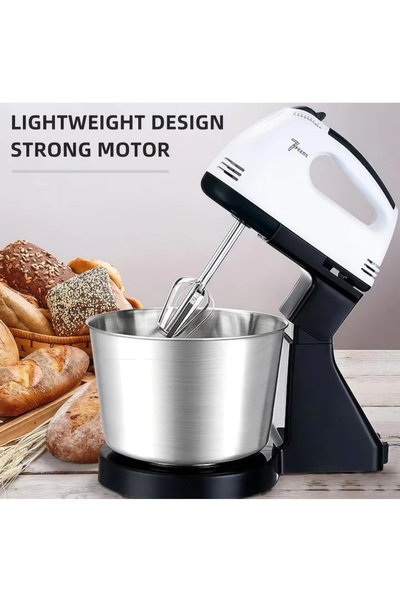 SCARLETT Μίξερ 2 σε 1 με ανοξείδωτο κάδο 4 λίτρων, 380W, 7 ταχύτητες, χάλκινο...