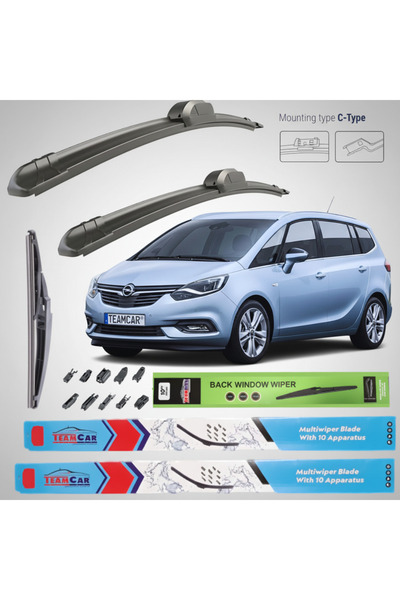 TEAMCAR Opel Zafira C Facelift (2016–2019) Lame ștergătoare plate |   Set com...