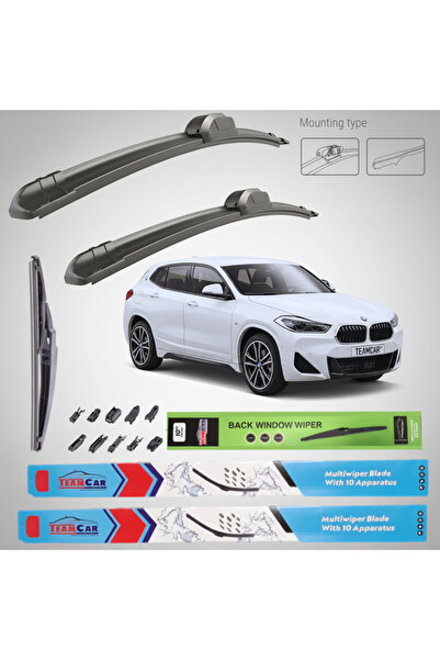 TEAMCAR BMW X2 F39 Facelift (2020–2023) Επίπεδες Υαλοκαθαριστήρες |   Πλήρες ...
