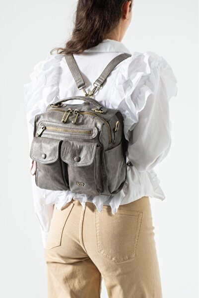 Baginn Vegan Leather Women's Backpack 30*30 cm with Lighted Charm Gift, Shoul...