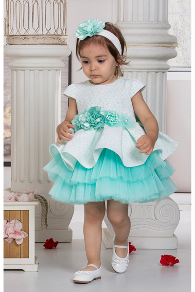SÜSLÜ PİNK KİDS Baby Girl Tulle Dress