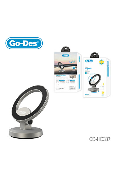 Go-Des Magnetic/MagSafe Phone Bracket 360° Rotating Compact Mount for All Sma...