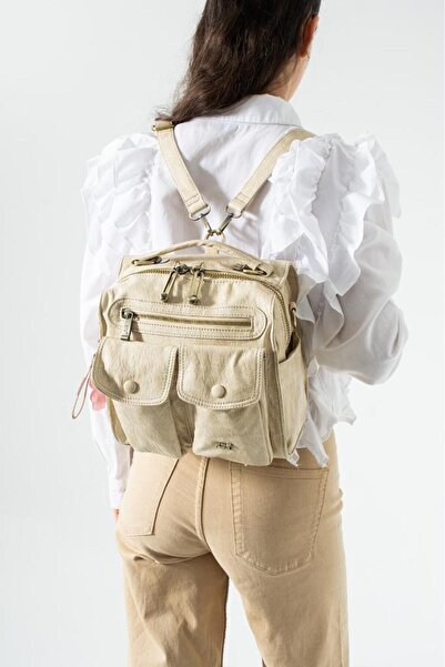 Baginn Vegan Leather Women's Backpack 30*30 cm with Lighted Charm Gift, Shoul...