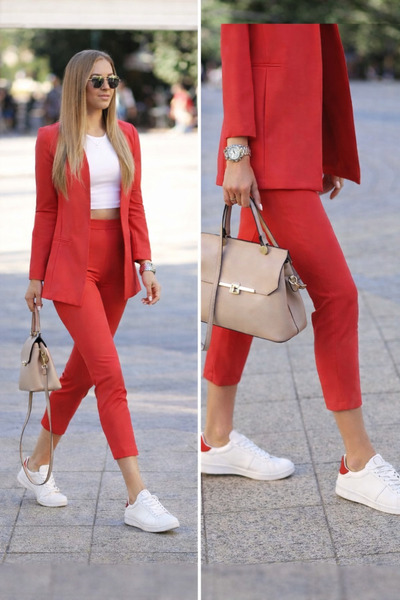 rengamoda Σετ δύο τεμαχίων - Κόκκινο - Regular