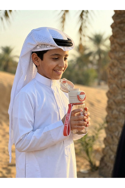 Finelook Water Bottle with Straw & Strap - 500 ml | Leakproof Portable Bottle...