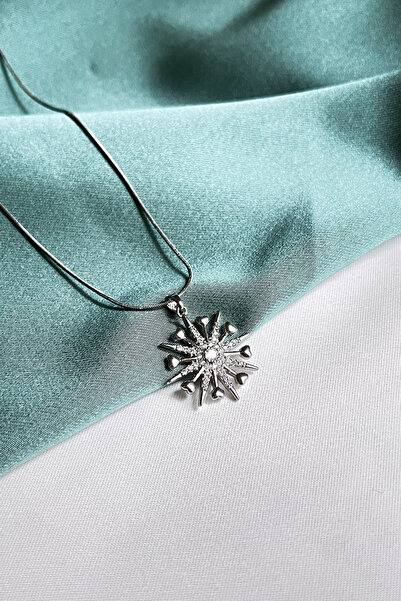 Berilya Aksesuar Heart and Star Detailed Steel Necklace
