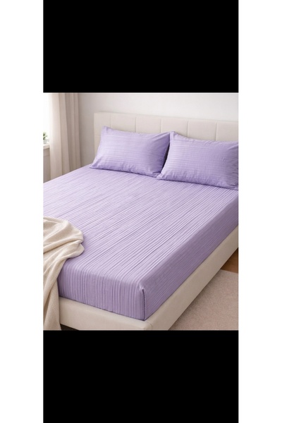 Venüs Mor Lastikli Çarşaf Tek Kişilik 100×200 120x200 Penye ve Polyester Kumaş