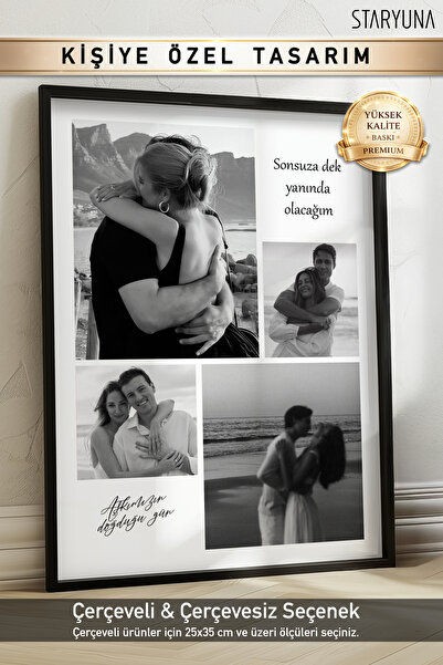 STARYUNA Sevgili Anı Tablosu, Kişiye Özel Fotoğraflı Hediye, Sevgiliye Hediye...