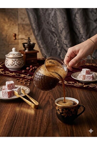 Lexa إبريق قهوة من البوروسيليكات المقاوم للحرارة سعة 400 مل، بقاعدة على شكل ظ...