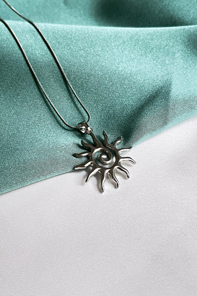 Berilya Aksesuar Spiral Sun Necklace