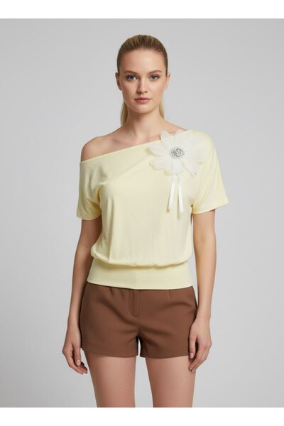 Noi Belis Μπλούζα - Κίτρινο - Κανονική εφαρμογή