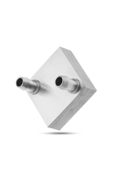 Empressco 4x4cm Sıvı Su Aluminyum Soğutucu Blok 90 Derece Cpu Gpu Anakart Xbo...