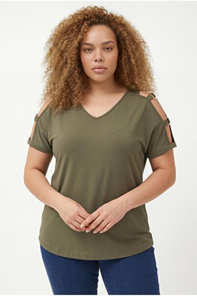 Ebsumu Μπλούζα plus size - Πολύχρωμο - Συν μέγεθος