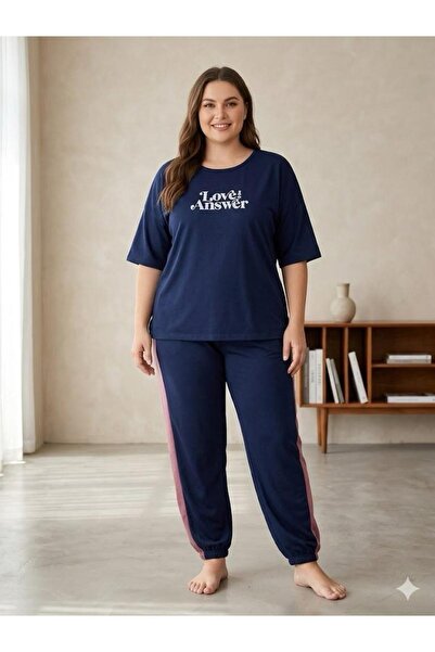 sleeproom Plus Size Women's Tracksuit Set
