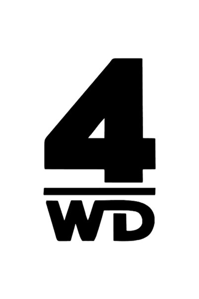 Oracal Αυτοκόλλητο αυτοκινήτου, ανθεκτικό, 4WD, 9.3 εκ., μαύρο