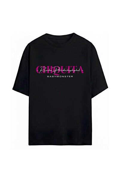 SVART WEAR تي شيرت Chiquita BabyMonster K-Pop للجنسين مقاس كبير 100% قطن