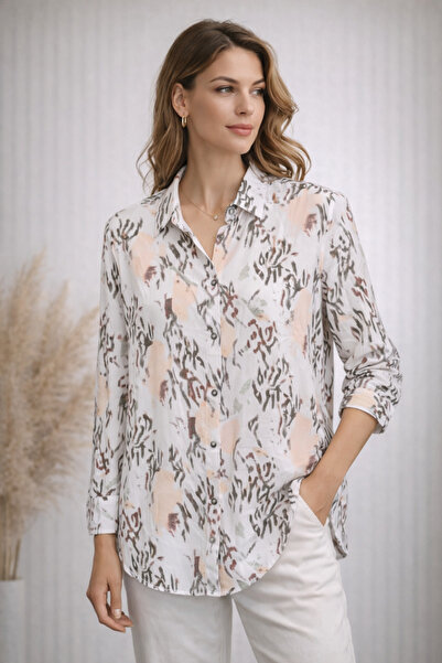 BY AKTEPE STORE Women's Patterned Satin Comfortable Fit Shiny Fabric Plus Siz...