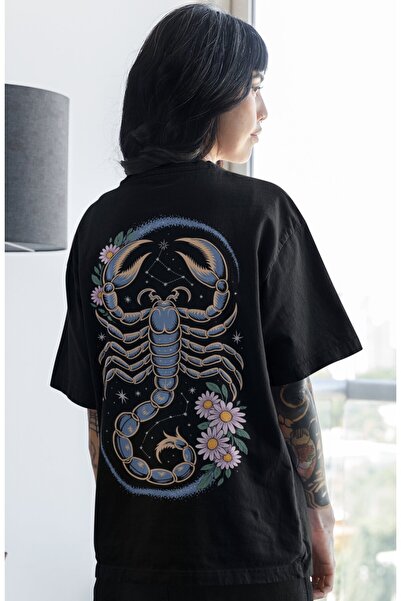 SEVBANO Scorpions Rock Metal Music Band Back Printed Unisex Oversize T-Shirt