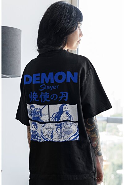 SEVBANO Μπλουζάκι Demon Slayer Kimetsu No Yaiba Anime με στάμπα στην πλάτη, U...