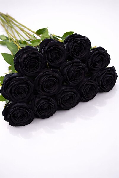 etxShop 10 Adet Yapay Kadife Gül 50 cm Dekoratif Çiçek Buketi Ev Salon Masa S...