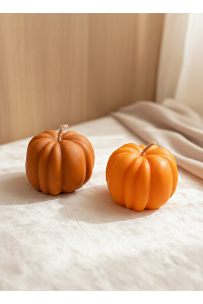 Velvet Autumn Pumpkin Candle - Cozy Seasonal Decor