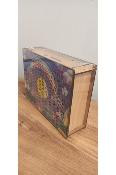 MATRUŞKA DERİ SANAT TASARIM Wooden Savings Bank (Target Savings Bank)