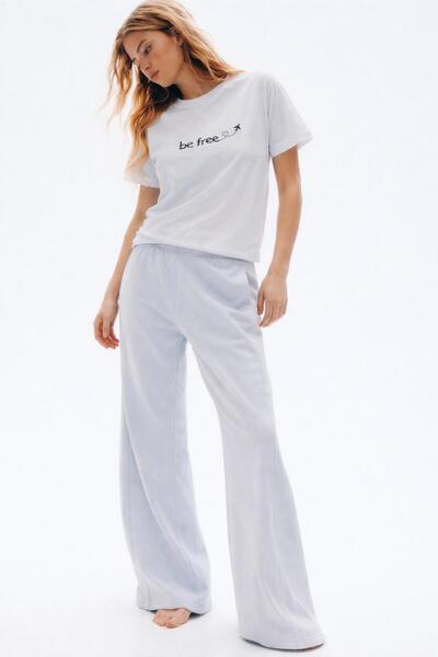 yubistitch Tshirt Embroidered Beefree- Combed Cotton-White