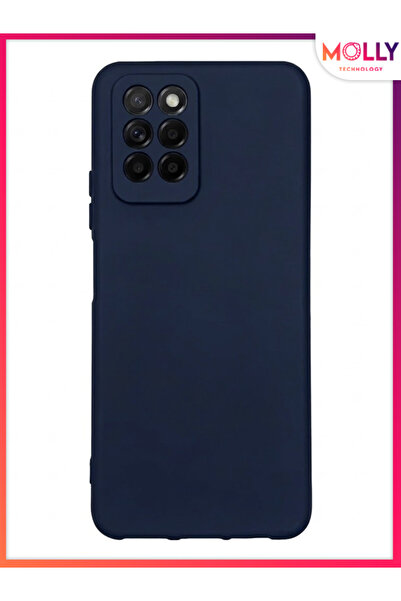 Molly İNFİNİX NOTE 10 PRO (X695) İçin Gece Mavisi Liquid İçi Kadife Mat Silik...