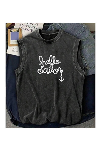 bellanova Μπλουζάκι Street Style Anthracite Washed από 100% βαμβάκι σε oversi...