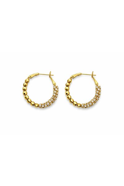 CHARMLUCKY Special Series Stone-Set Hoop Earrings