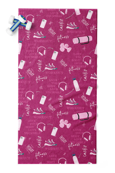 Erays Home Πετσέτα - Ροζ - Πετσέτα προσώπου