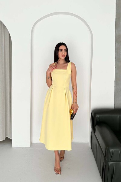 XXL BUTİK Φόρεμα - Κίτρινο - Quadratisch