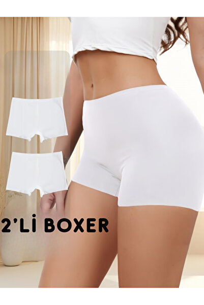AY10 Boxer- Toparlayıcı Boxer - Yüksek Bel Boxer Boxer Tayt Spor Boxer 2'Lİ