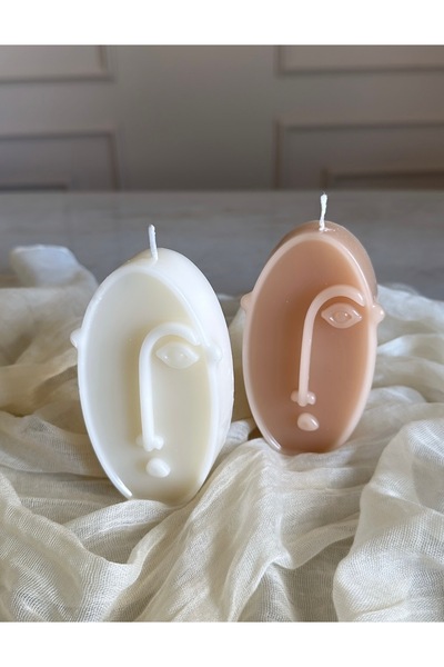 2li Picasso mum, Dekoratif mum, Doğal Soya,