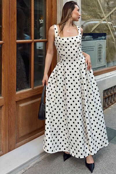 Swist Φόρεμα - Λευκό - Φουσκωτή φούστα