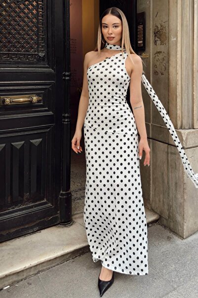 Swist Φόρεμα - Λευκό - Slim