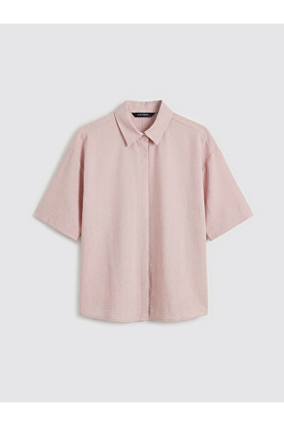 LC Waikiki Peak New Season Oversize Crepe Women's Shirt