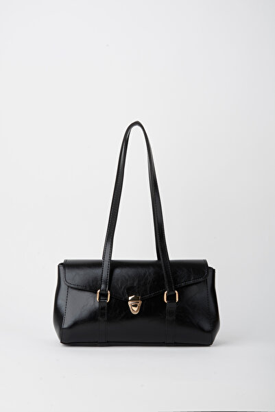 Vivaq Women's Gardenya Black Vintage Design Lock Closure Handbag and Shoulder...