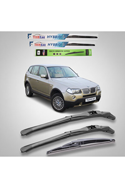 TEAMCAR BMW X3 E83 (2003–2006) Προ-αναδιαμορφωτικά Υβριδικά Μάκτρα Υαλοκαθαρι...