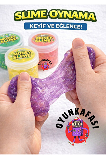 OYUNKAFASI Money Slime Renkli Slime Oyuncak | 2 Adet Sürpriz Slime – Çocuklar...