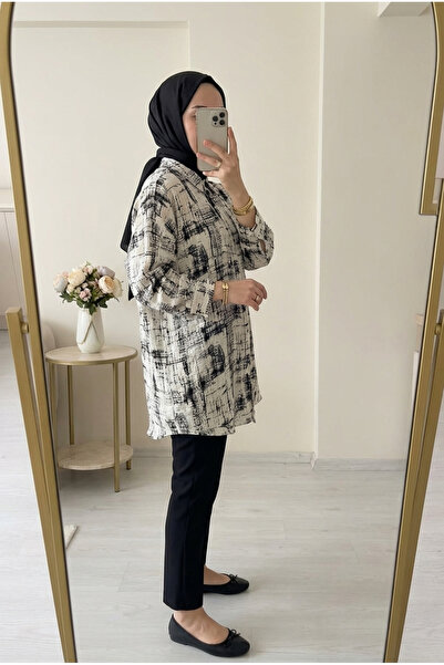 Kirazca Butik Γυναικείο άνετο τουνίκ με σχέδια και μοτίβα