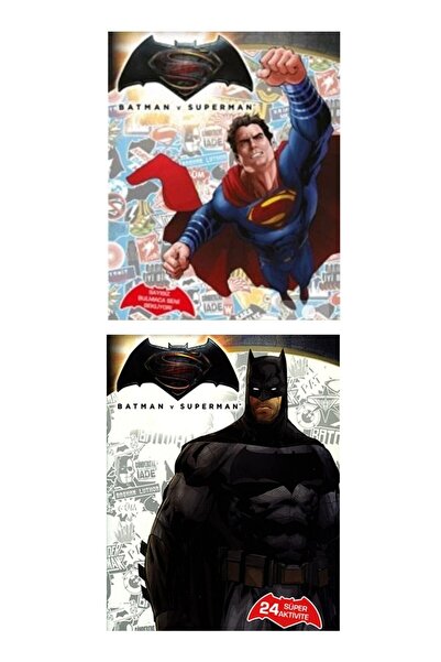 Doğan Çocuk Batman and Superman Activity and Event Books 2 Books