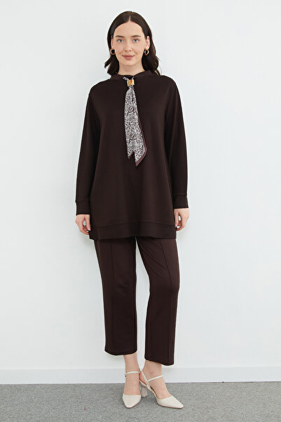 Fulla Moda Σετ 2 τεμαχίων από ύφασμα Modal με λεπτομέρεια φουλαριού Fullamodest