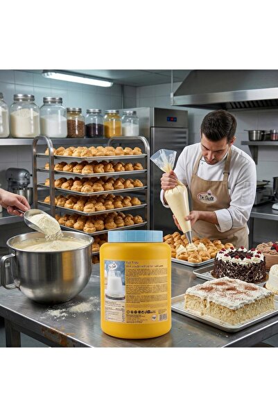 Dr. Gusto Yağsız Süt Tozu 1 KG – Pastacılık ve Gıda Üretimi İçin Süt Tozu