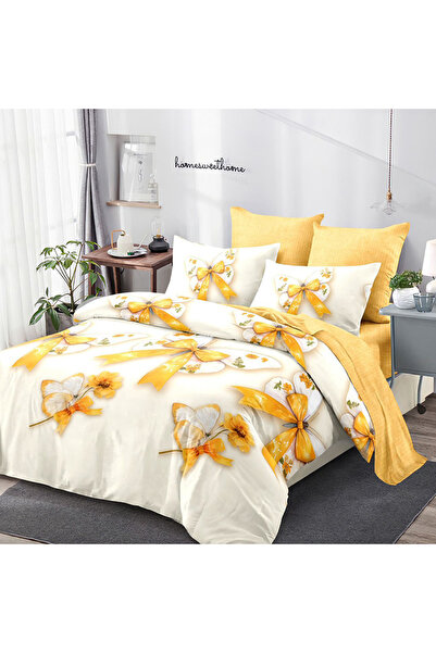 Pucioasa Lenjerie de pat cu elastic 180x200 pentru pat dublu Pucioasa, 6 pies...
