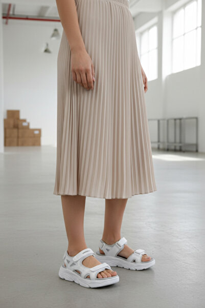 lumberjack GN-7079 Λευκά Γυναικεία Άνετα Καθημερινά Σανδάλια