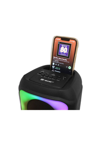 OEM Φορητό Ηχείο με Bluetooth, Ραδιόφωνο FM, Μπαταρία 1500 mAh και Φώτα RGB, ...