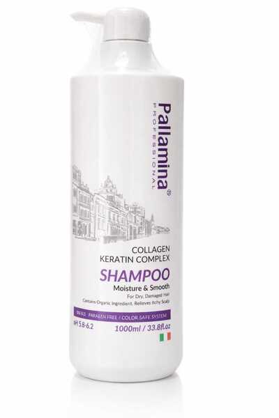 pallamina Palamina - Collagen and Keratin Shampoo for Moisturizing and Soften...