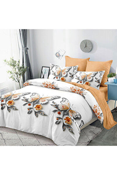 Pucioasa Lenjerie de pat cu elastic 180x200 pentru pat dublu Pucioasa, 6 pies...