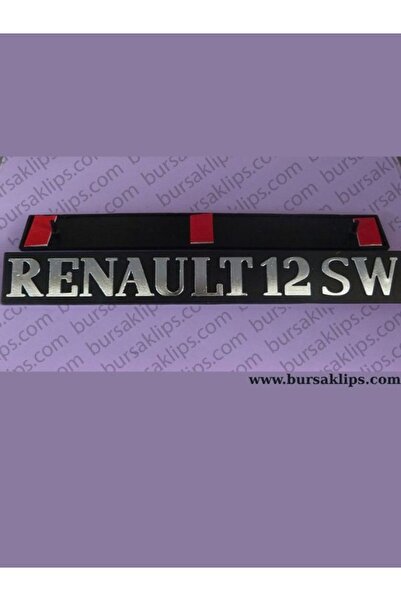 bursaklips 3797- غطاء صندوق السيارة لرينو R12 SW (مطلي بالكروم)
